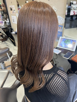 艶カラーケアカラー艶髪ブリーチなしダブルカラー池袋