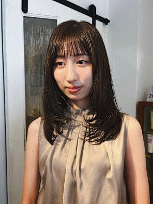 大人レイヤーカット/フェイスレイヤー/ミディアムレイヤー