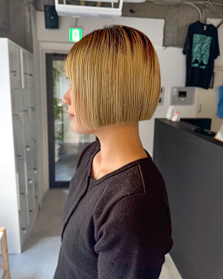 ボブミニボブ切りっぱなしボブ