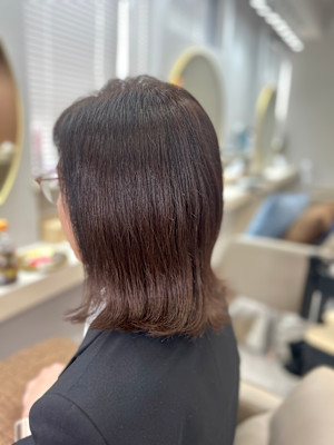 ミディアムボブの外ハネスタイル♪