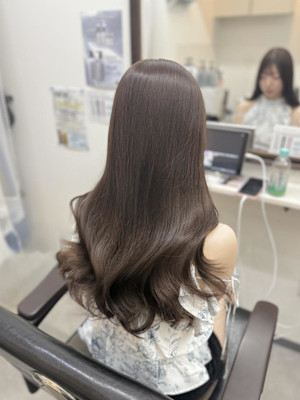 ブリーチなしで叶うグレージュヘア♪