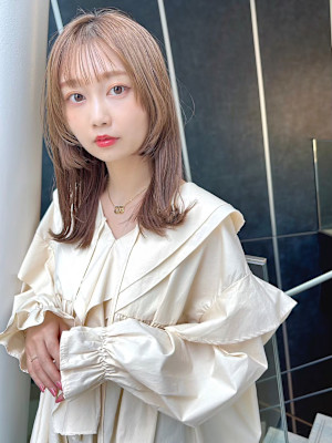 amble luxe 池袋 × セミロング