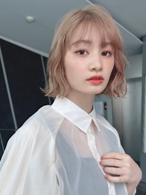 ボブパーマ波ウェーブ