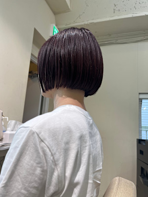 髪質改善/イルミナカラー/ブロッサム/切りっぱなしボブ