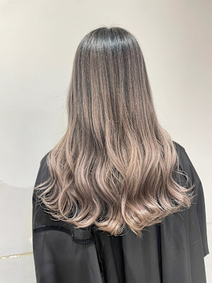 グレーベージュ ニュアンスカラー ミルクティーピンク ブルー