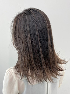 グレージュカラー/透明感カラー