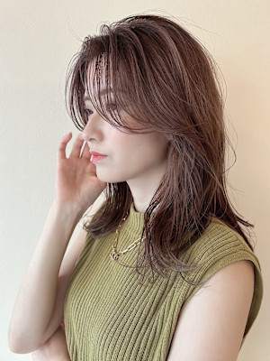 グレーベージュ ニュアンスカラー ミルクティーピンク ブルー