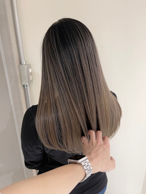 インナーカラー/髪質改善/くすみブルー/テラコッタ/池袋東口