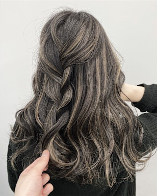 インナーカラー/髪質改善/くすみブルー/テラコッタ/池袋東