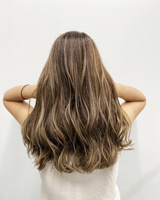 インナーカラー/髪質改善/くすみブルー/テラコッタ/池袋東