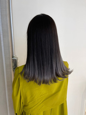 切りっぱなしグラデーション