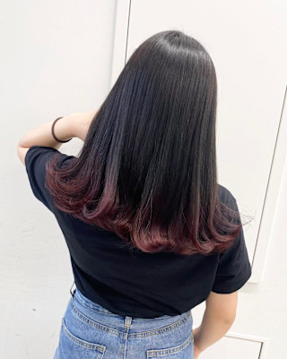 ピンク系グラデーションカラー