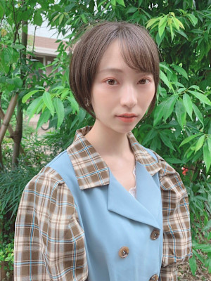 可愛いショートグラデーションスタイル