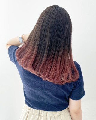 ピンクグラデーションカラー