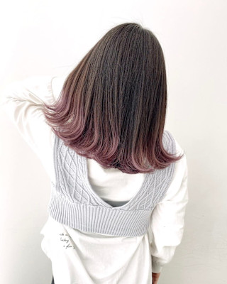 外巻き グラデーションカラー