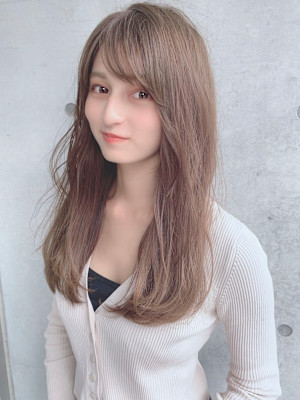 抜け感セミロング