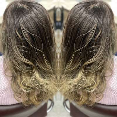 外国人風グラデーションカラー