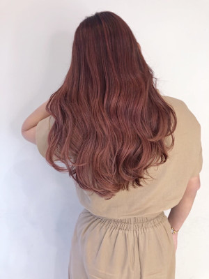 夏にかわいいオレンジカラー&似合わせカット