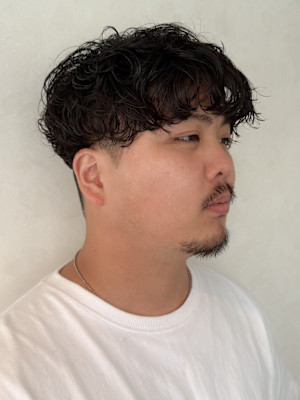 【メンズマッシュ×無造作パーマ】