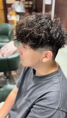 メンズパーマ×スペインカール