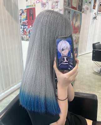 イブラヒム/にじさんじ/裾カラー/シルバー