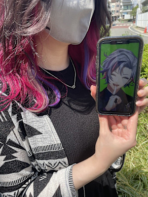 推しカラー　ポイントエクステ　インナーカラー