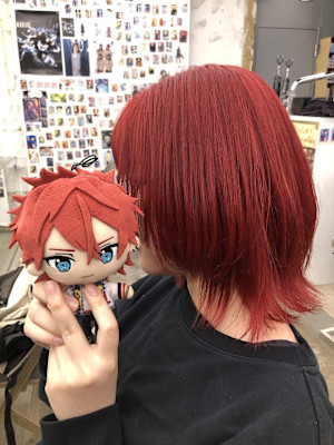 あんスタ 天城燐音 ダブルカラー ブリーチカラー レッド