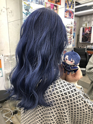 にじさんじ 春崎エアル ケアブリーチ ダブルカラー ネイビー