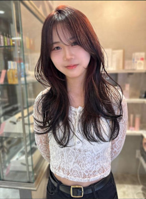 韓国レイヤー×ゆる巻きロング