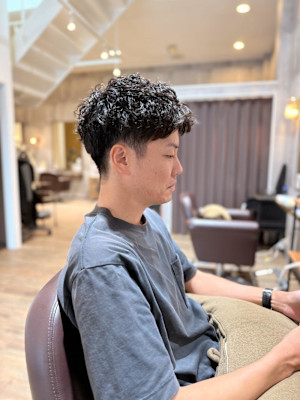 刈り上げ強パーマ【ARCH片山】