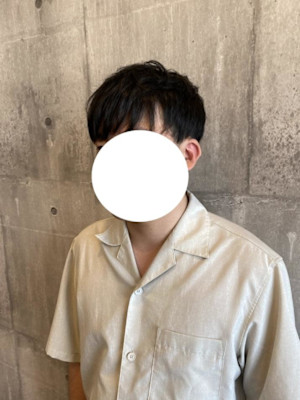 メンズカット×顔まわり矯正