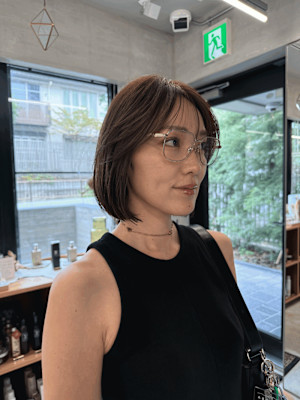 レイヤーボブ/顔まわりレイヤー/レイヤーカット