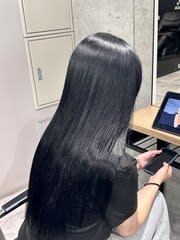 ブルーブラック×艶髪