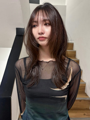 ハッシュカットレイヤーカットフェイスレイヤー