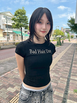 黒髪レイヤー/顔まわり