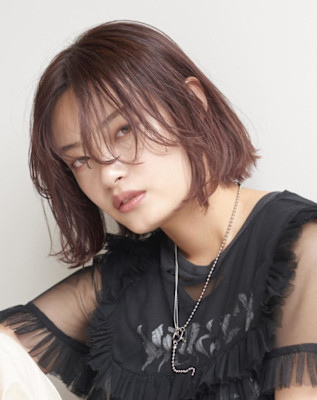 ボブ/ボルドーカラー