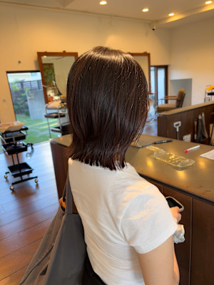 色気のあるレイヤーボブ