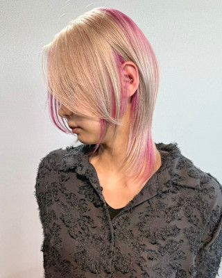 セクションカラー　デザインカラー　ハイトーン　原宿/表参道