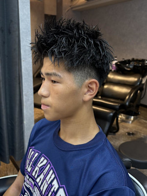 大宮/カット/短髪/毛流れ/センターパート