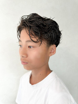 【メンズパーマ パーマ ビジネス カジュアル】