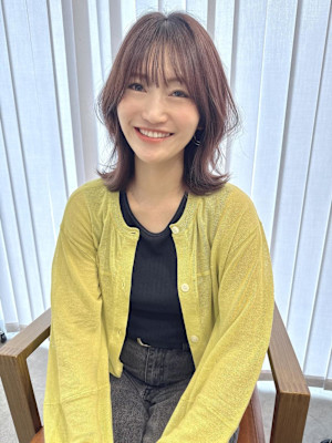 くびれミディレイヤー×ライラックブラウン