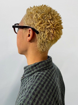 イージードリルパーマ イージーパーマ ブリーチ メンズカット