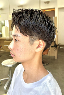 【 束感ショートアップバング　】