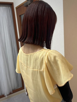 結べる長さのボブ/肩上ボブ/切りっぱなしボブ