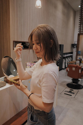 【#ハイトーンベージュ#くびれボブ/佐藤杏丸】