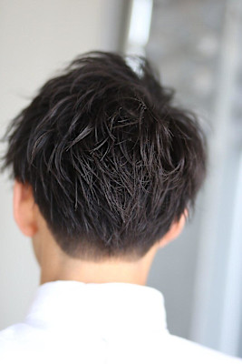 アップバンクショート刈り上げネープレスマートイメチェン