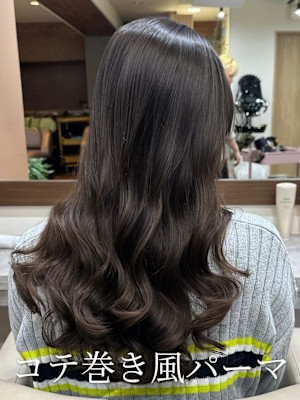 #韓国風パーマ#コテ巻き風パーマ #パーマロング#韓国へア