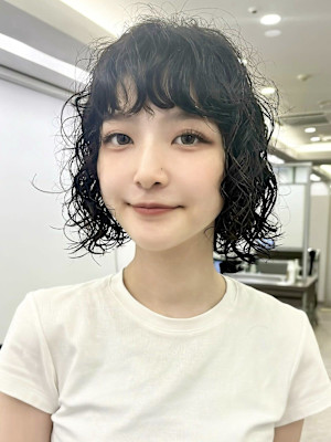 立体感はしっかり、頭は小さくにこだわったボブパーマ