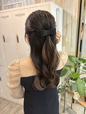 結婚式お呼ばれ/同窓会/ハーフアップ/ヘアアレンジ/ヘアセッ