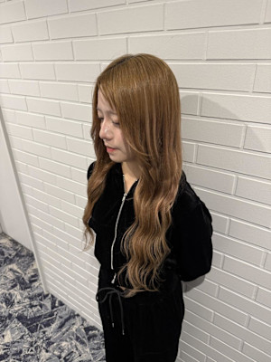 ベージュブラウンロング！